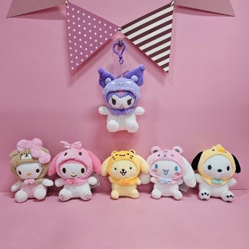 Sanrio Friends Pastel Costume Backpack Keychain Ver.2 - Kuromi 13Cm