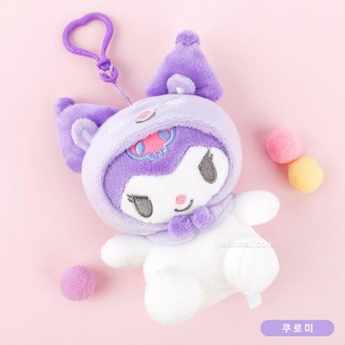 Sanrio Friends Pastel Costume Backpack Keychain Ver.2 - Kuromi 13Cm