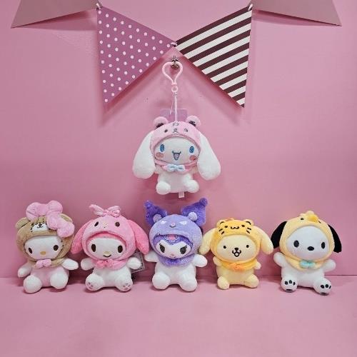 Sanrio Friends Pastel Costume Backpack Keychain Ver.2 - Cinnamoroll 13Cm