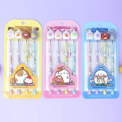 Molang Pencil Set 4-Pack