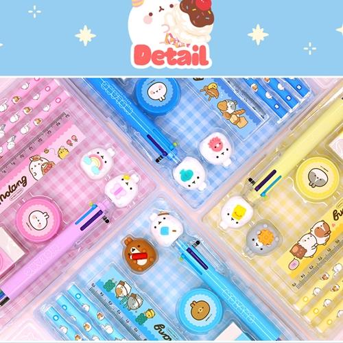 Molang Case Stationery Set