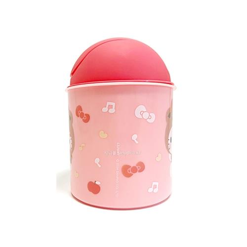 Sanrio Medium Desk Trash Can With Swing Lid - Hello Kitty