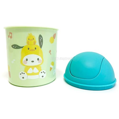 Sanrio Medium Desk Trash Can With Swing Lid - Pochacco