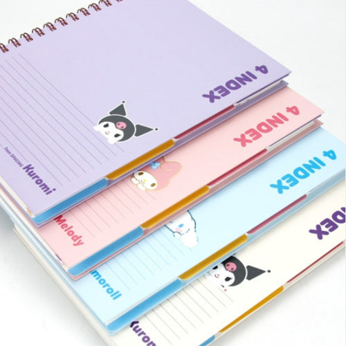 Sanrio Left Bounded 4 Index Notebook