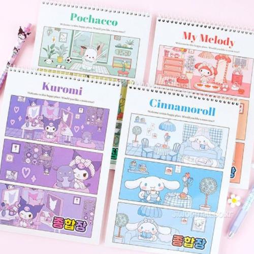 Sanrio Characters Unruled Top-Bound Notepad