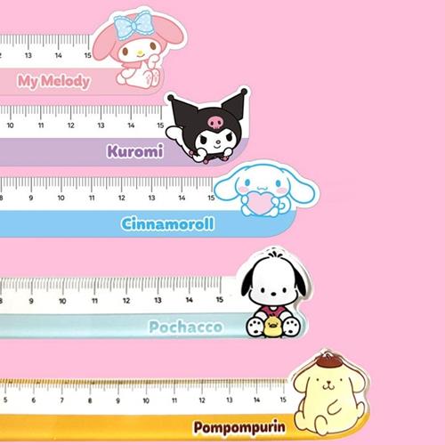 Sanrio Characters Face Ruler 15Cm