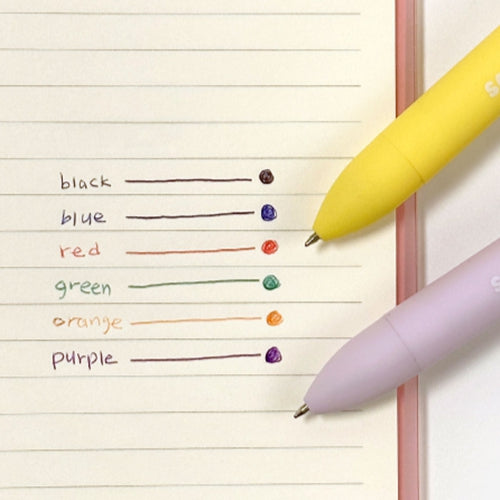 Soondeok Crew 6-Color Ballpoint Pen