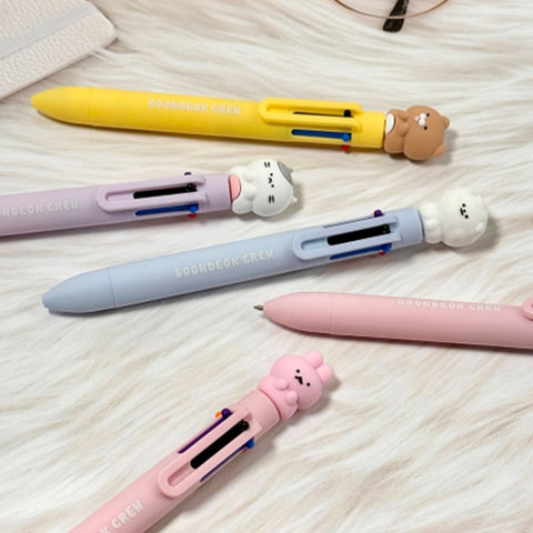 Soondeok Crew 6-Color Ballpoint Pen
