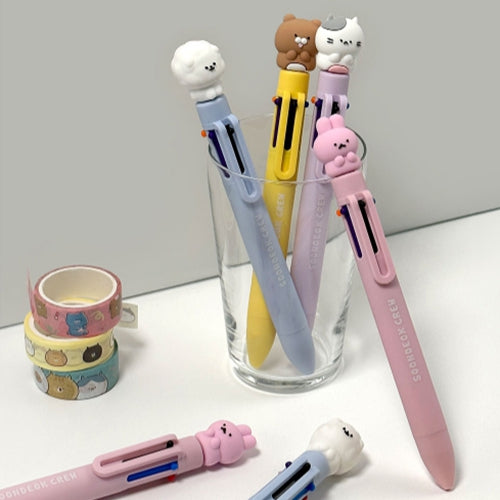 Soondeok Crew 6-Color Ballpoint Pen