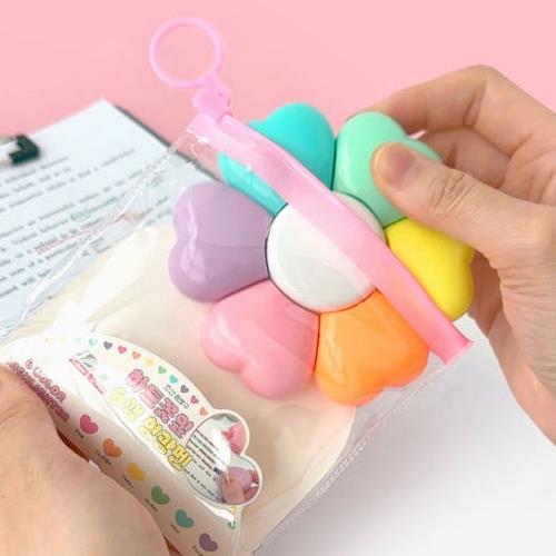 Heart Flower 6 Color Highlighter