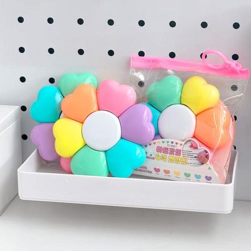 Heart Flower 6 Color Highlighter
