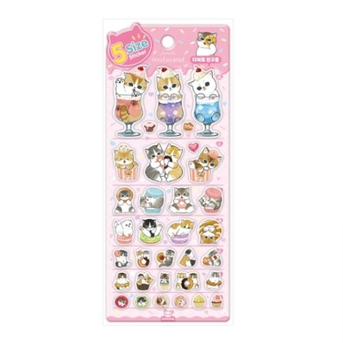 Mofusand Dessert Friends Sticker Set