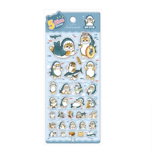 Mofusand Shark Friends Sticker Set