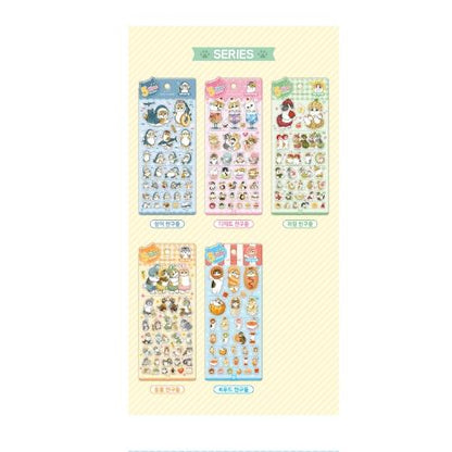 Mofusand Animal Friends 5-Size Sticker Set