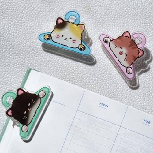 Laundry Kitty Acrylic Clip