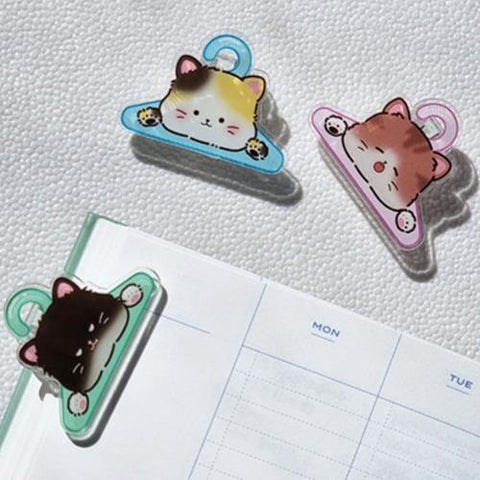 Laundry Kitty Acrylic Clip
