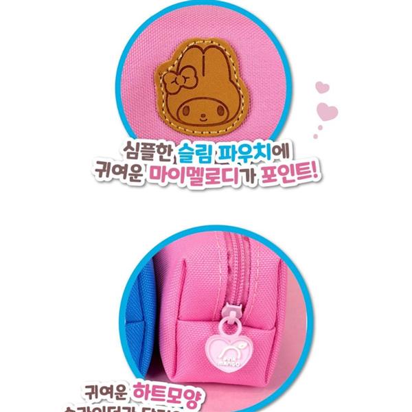 Sanrio Characters Leather Slim Pencil Pouch - My Melody