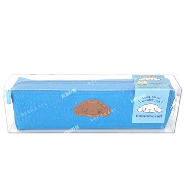 Sanrio Characters Leather Slim Pencil Pouch - Cinnamoroll