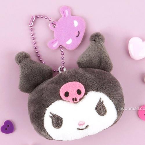 Sanrio Face Backpack Keychain - Kuromi