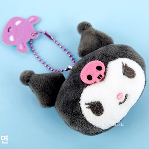 Sanrio Face Backpack Keychain - Kuromi