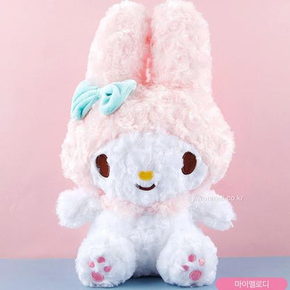 Sanrio Characters Round And Fluffy Plush - My Melody Size: 25 Cm