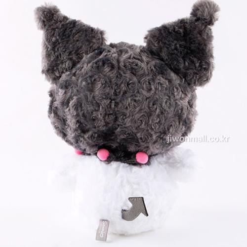 Sanrio Characters Round And Fluffy Plush - Kuromi Size: 25 Cm