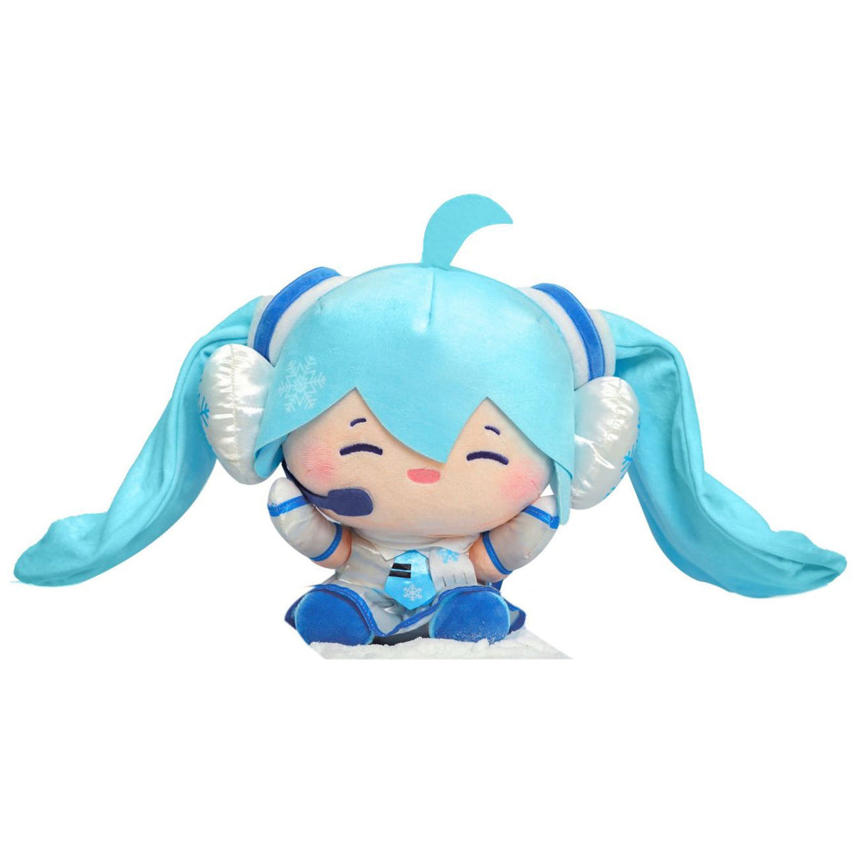 Hatsune Miku Snow Miku Overjoyed Plush L