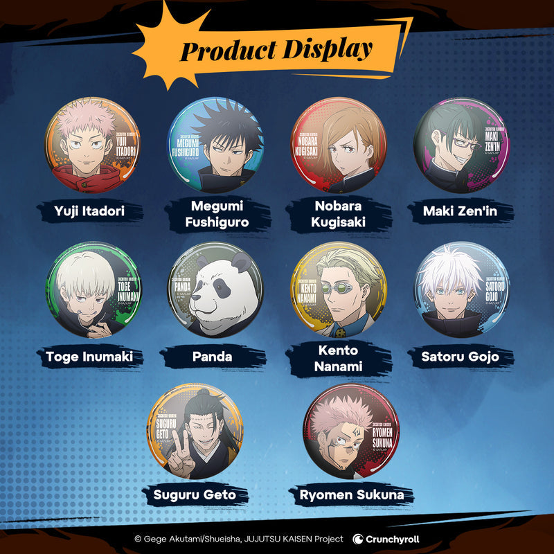 Jujutsu Kaisen Anime Button Pin
