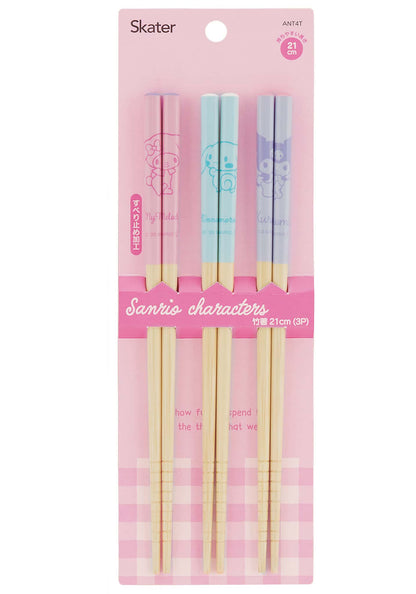 Sanrio Characters Bamboo Chopsticks Set