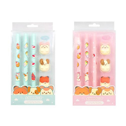 Anirollz - Character Figure Gel Pen 3 - Set - Kawaii Co.