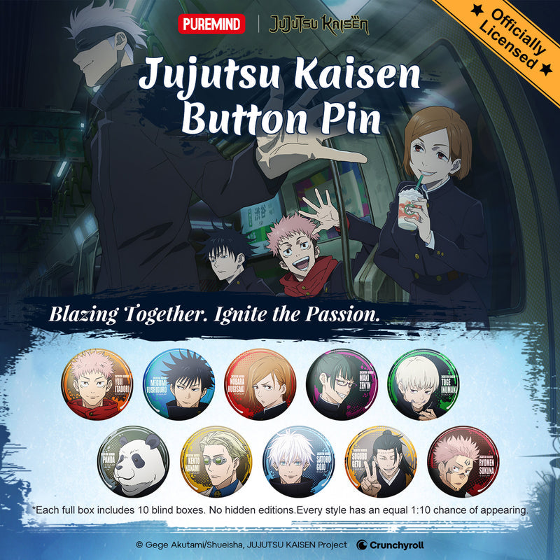 Jujutsu Kaisen Anime Button Pin