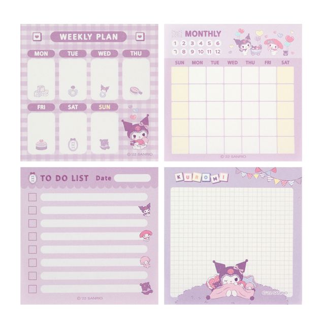 Sanrio Kuromi Memo Pad Set