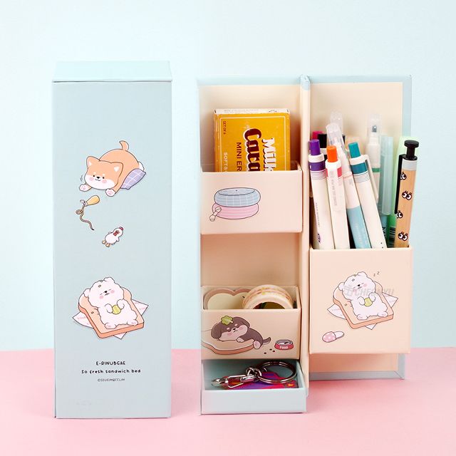 Cute Doggie Paper Pencil Container