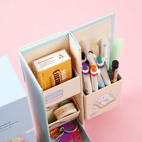 Cute Doggie Paper Pencil Container