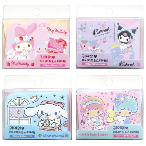 Sanrio Friends Cute Mini Card Sticker Pack