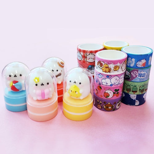 Molang Stamp & Tape Set