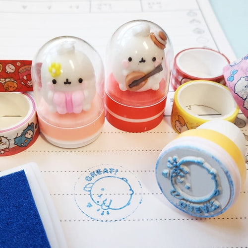 Molang Stamp & Tape Set