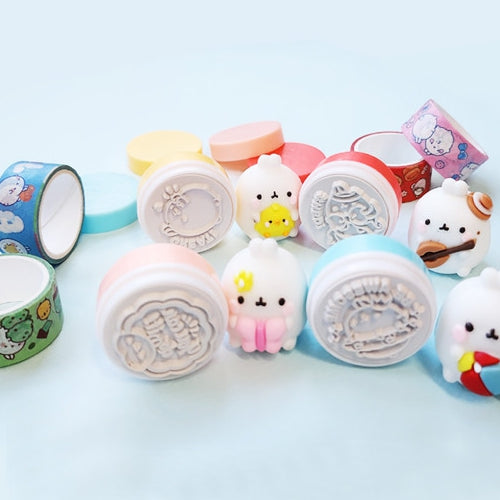 Molang Stamp & Tape Set