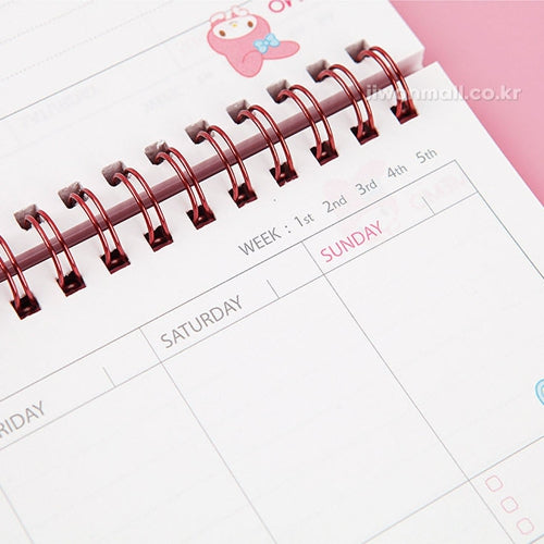 Sanrio Characters Desk Weekly Planner