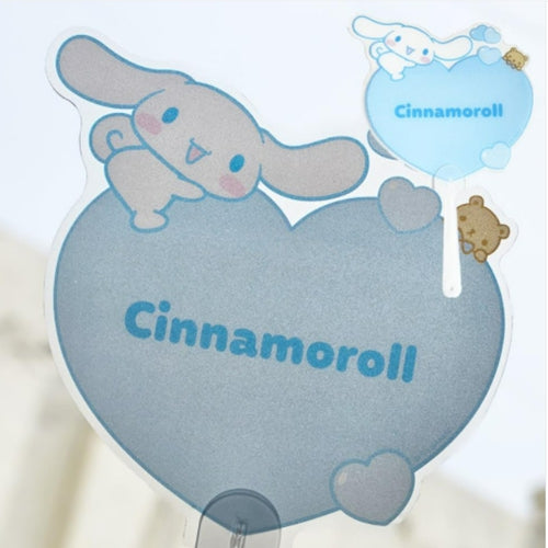 Sanrio Characters Heart Handy Fan - Cinnamoroll