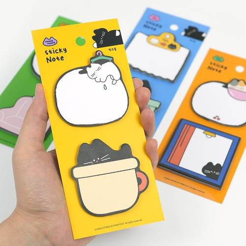 Day Of A Cat Sticky Memo Pad
