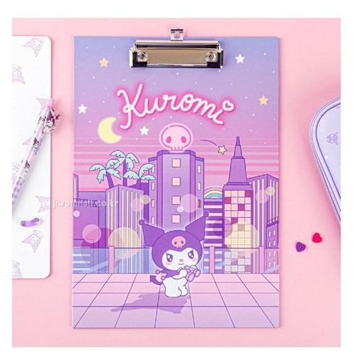 Sanrio Characters A4 Clip Board - Kuromi